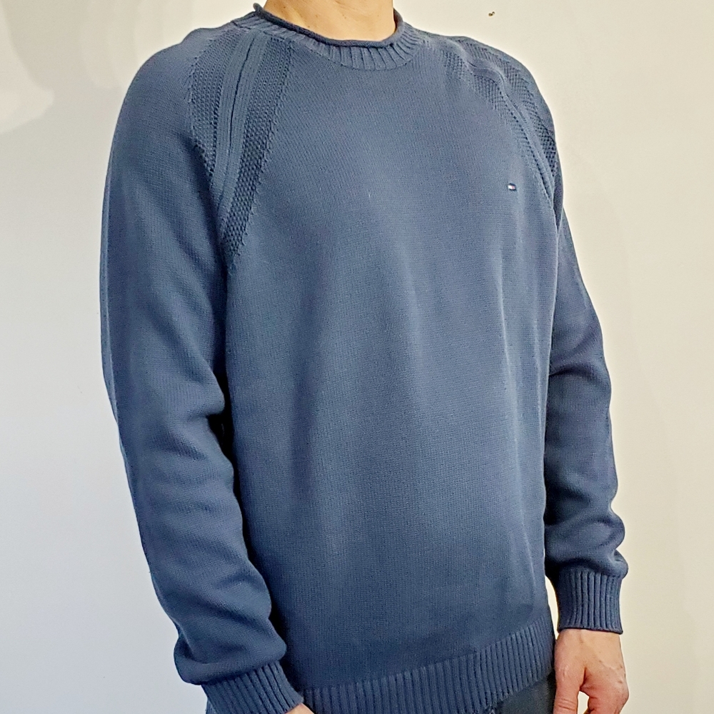 TOMMY HILFIGER Knitted Crew Neck Sweater *Men's XL